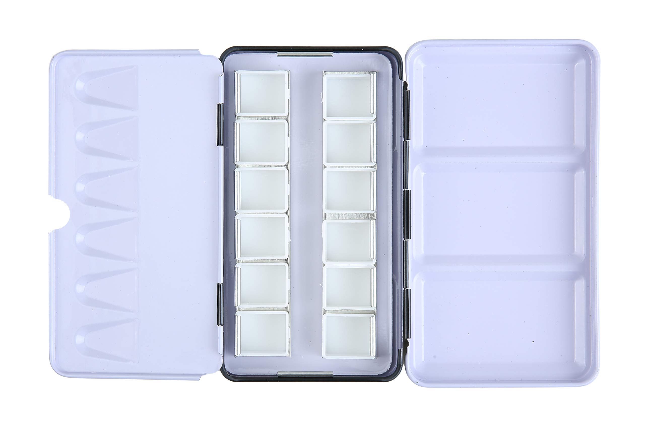 Brustro Watercolor Pans - 12 Half Pan Metal Box -1