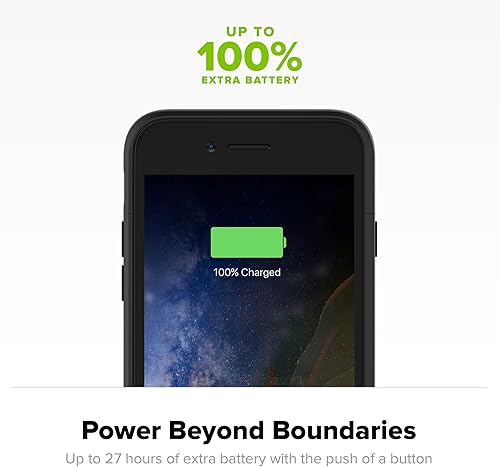 Miniatura 6 de Mophie juice pack Air, funda protectora y batería de respaldo para Apple iPhone., iPhone 7, Negro