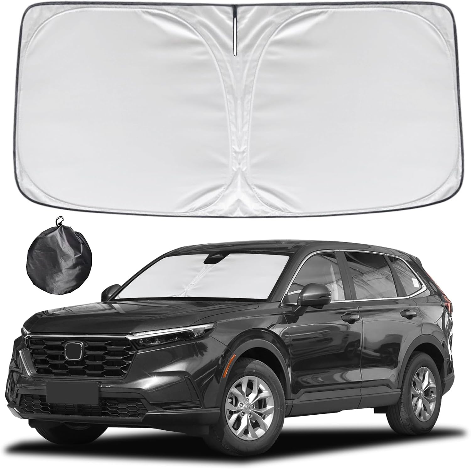 KAYZT Windshield Sun Shade for Honda CRV 2023 CRV Foldable
