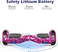 Vista 8 de UNI-SUN Self Balancing Scooter for Kids, 6.5" Two Wheels Scooter with Bluetooth and Lights for Girls Boys Kids Adults