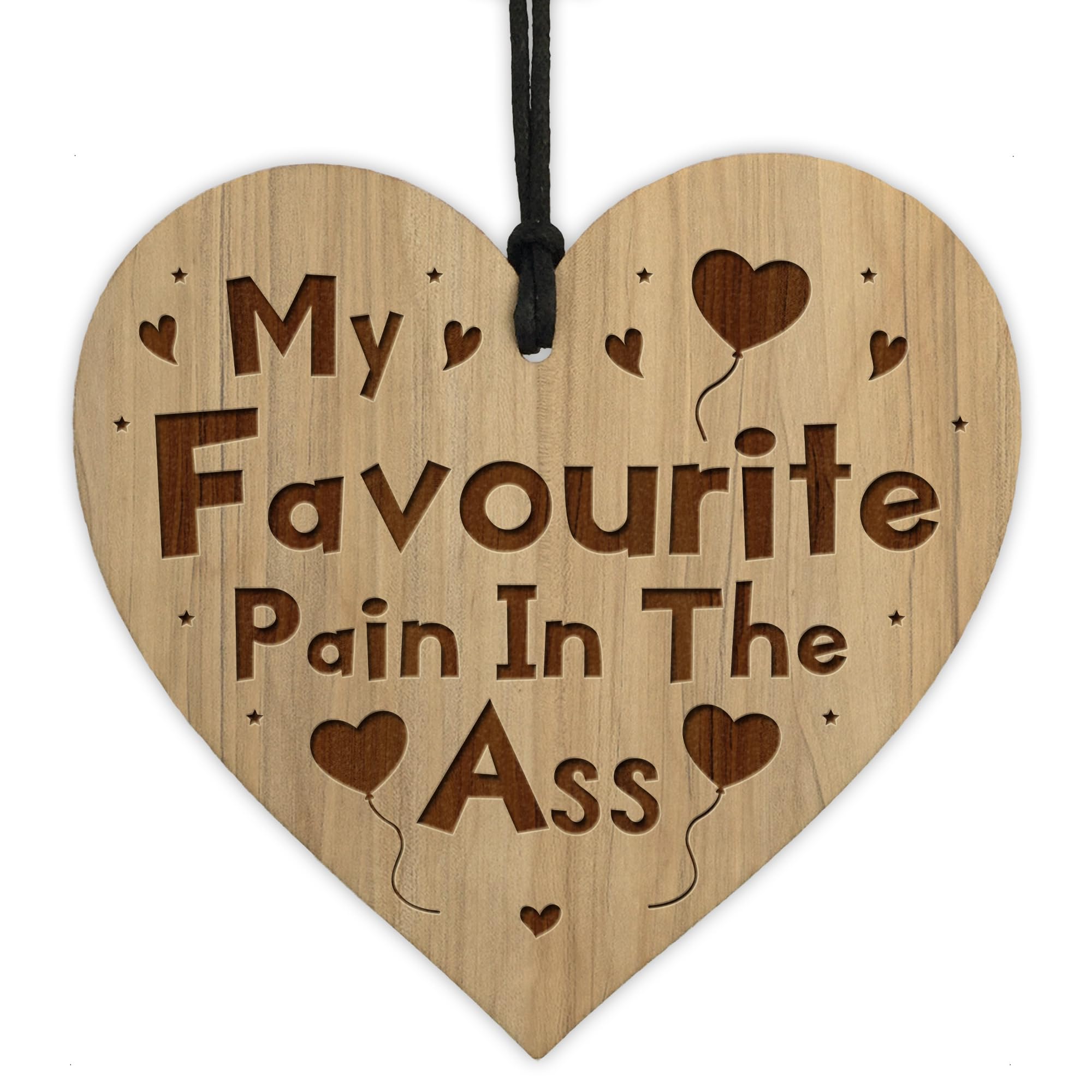 Red Ocean Gift For Anniversary Funny Gift For Husband Wife Boyfriend Girlfriend Engraved Wood Heart Joke Gift For Him Her Couple Gift