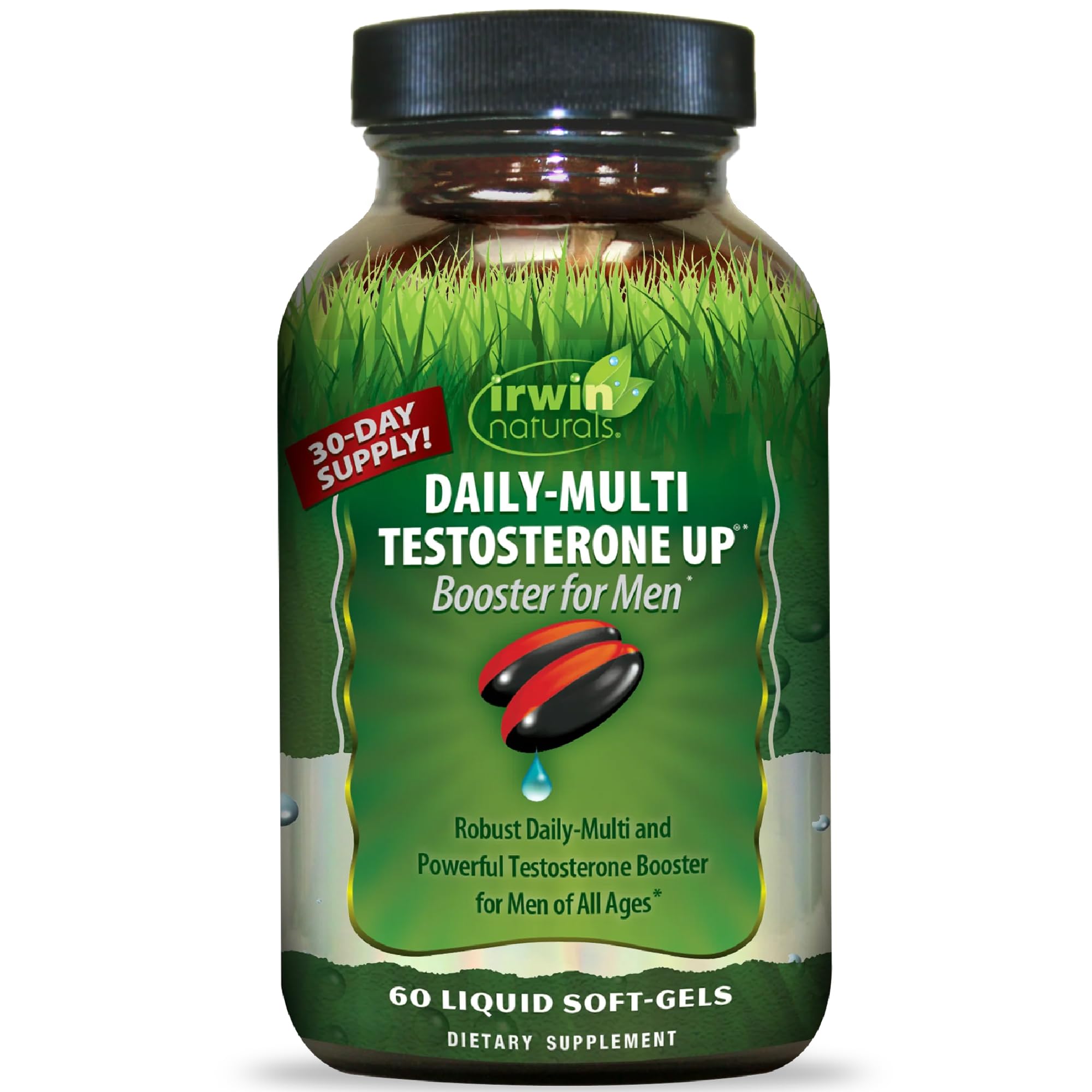 Irwin Naturals Daily-Multi Testosterone UP Booster for Men | 60 Softgels