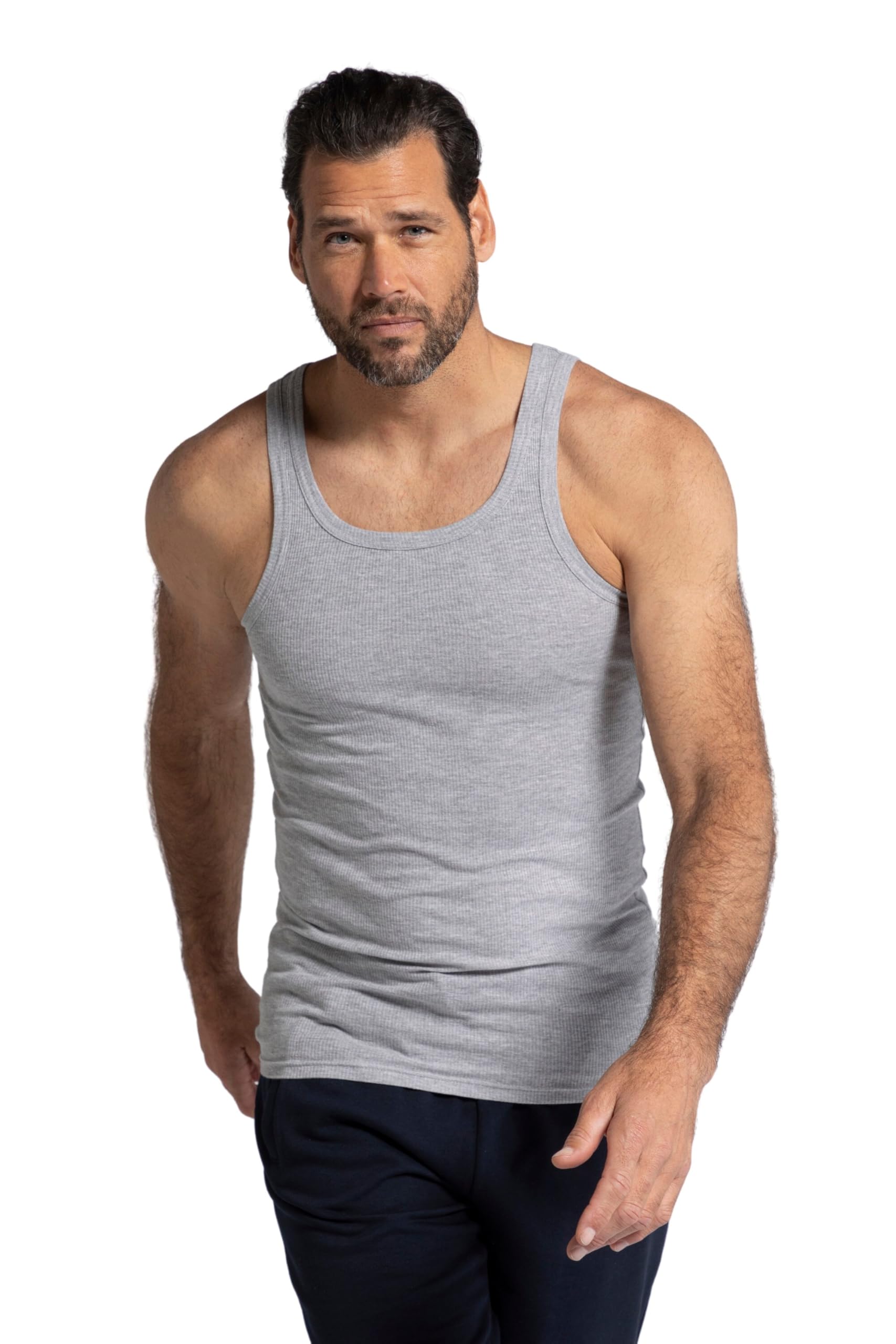 JP 1880 Men's Large Sizes Plus Sizes Menswear L-8XL Tank Top, Rib, Sleeveless, up to 8XL 782617