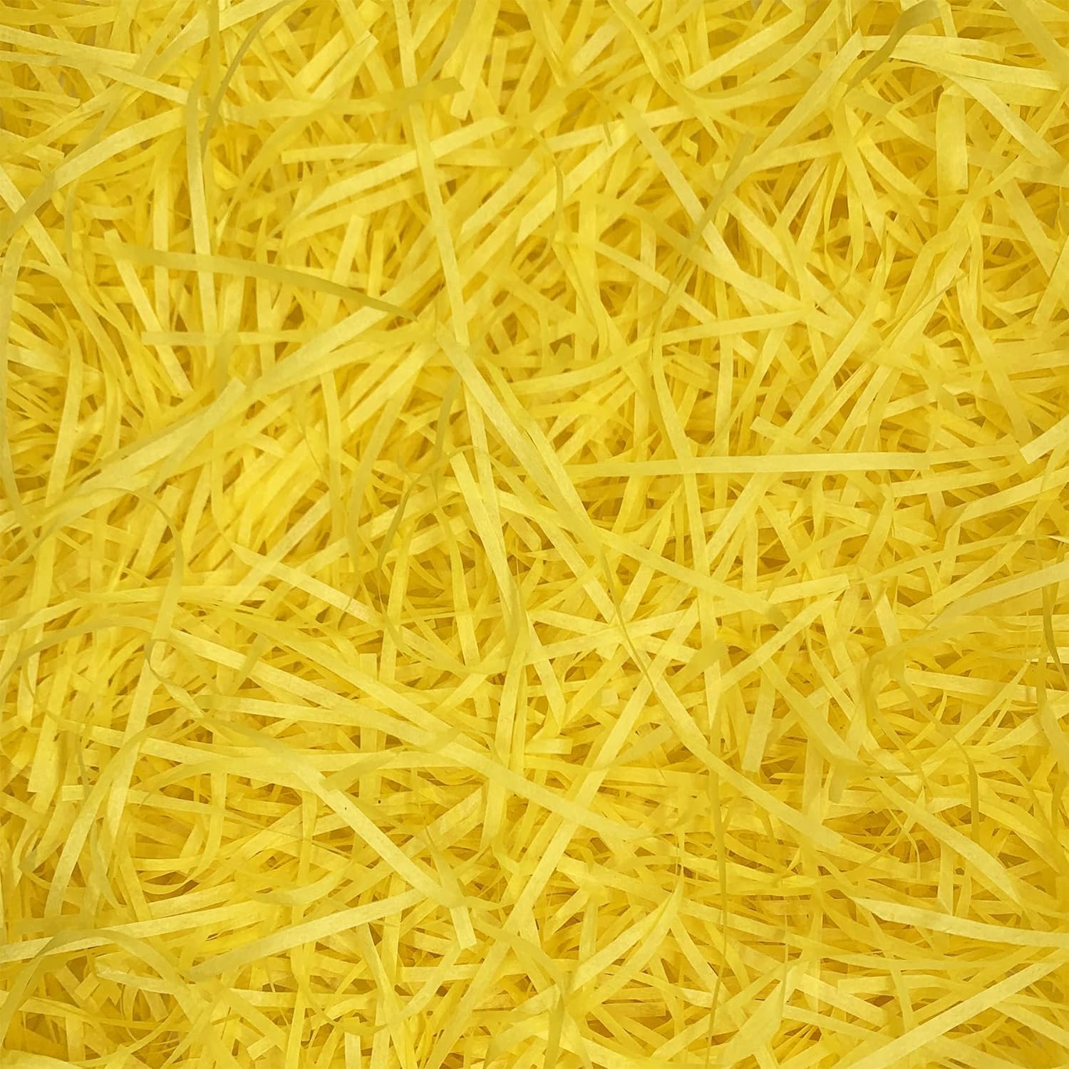 Lkqbbsz Cestino Per Erba Pasquale Riempitivo Per Cestino Di Carta Increspata, Per Regali, Cestino Di Carta Increspata (Giallo)-image