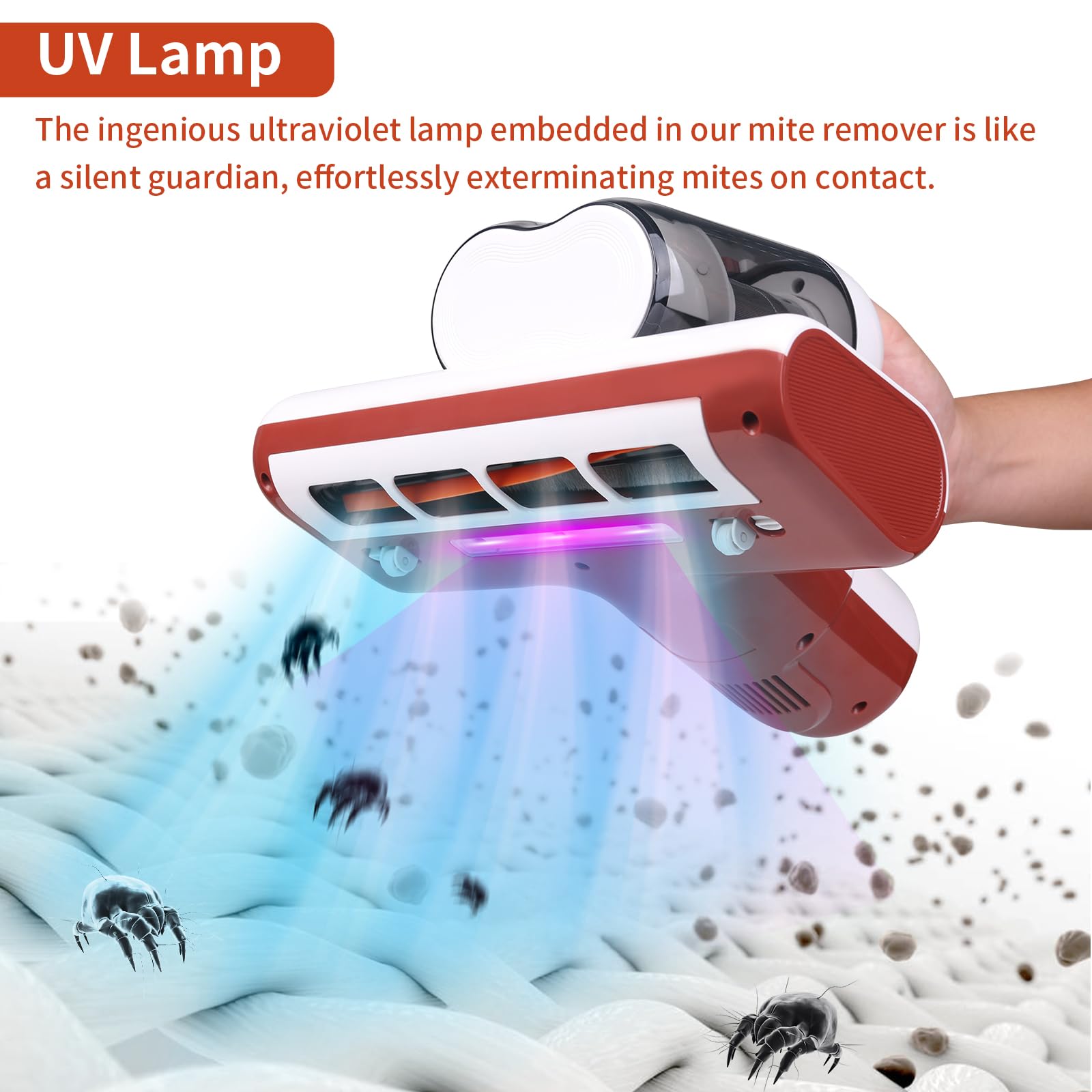 Bewinner 15Kpa Matras Stofzuiger, 2000mAh Handheld Bed Stofzuiger, 57000 RPM Draadloze Handheld Stofzuiger, Stofmijt Remover Stofzuiger met UV C Licht, Ultrasoon voor Bed Sofa Bewinner 15Kpa Matras Stofzuiger, 2000mAh Handheld Bed Stofzuiger, 57000 RPM Draadloze Handheld Stofzuiger, Stofmijt Remover Stofzuiger met UV C Licht, Ultrasoon voor Bed Sofa