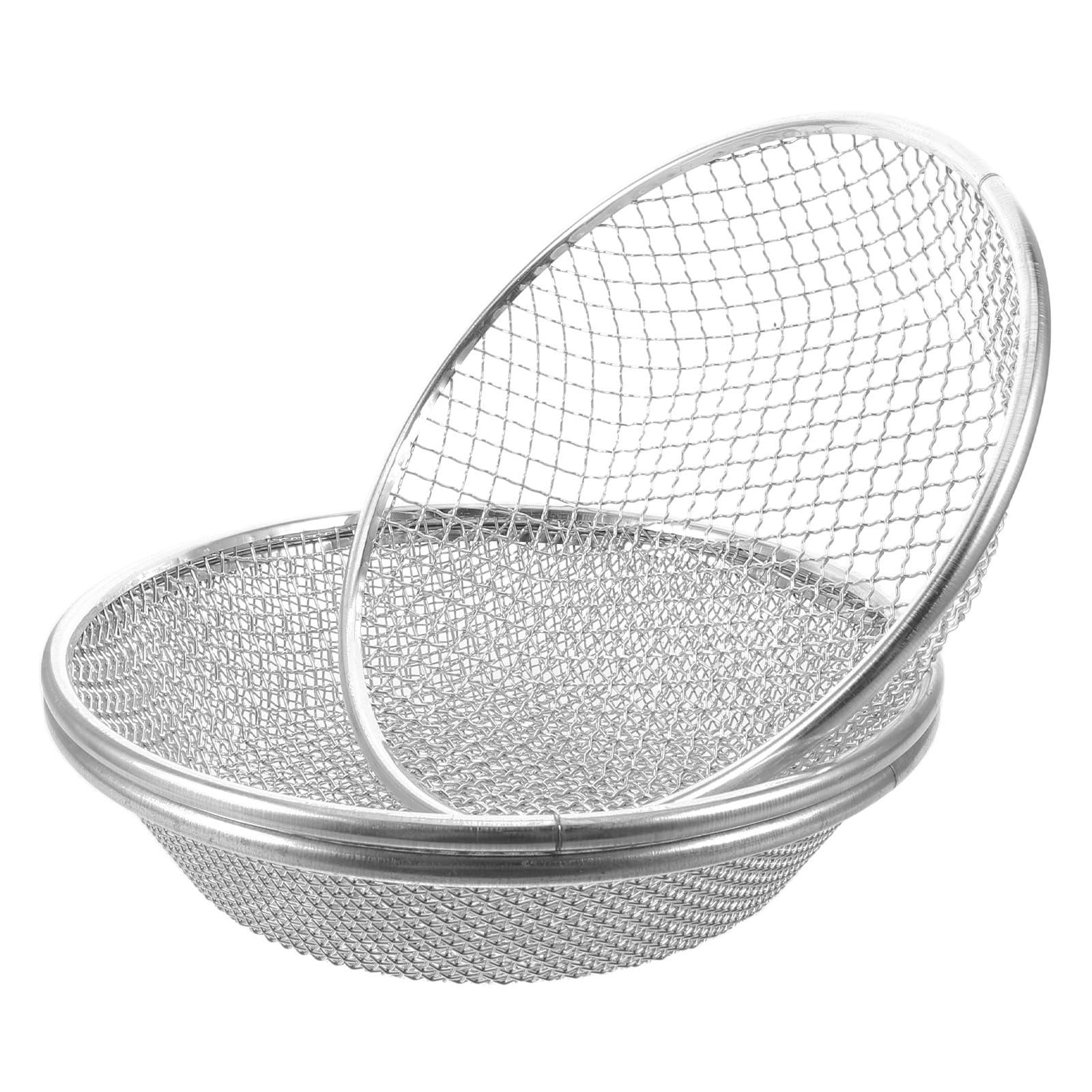 Abaodam 3 Pièces Tamis de Jardinage Rond en Fer Galvanisé 30x30x7 Cm Maille Métallique Renforcée pour Séparer Sable, Gravier et Écorces, pour Culture de Semis