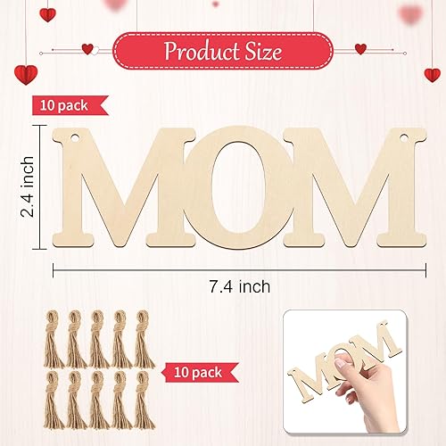 Miniatura 415 de Trébol de madera de gran tamaño de 7 pulgadas, adornos para el día de San Patricio para pintar, tréboles de madera en blanco en blanco, sin