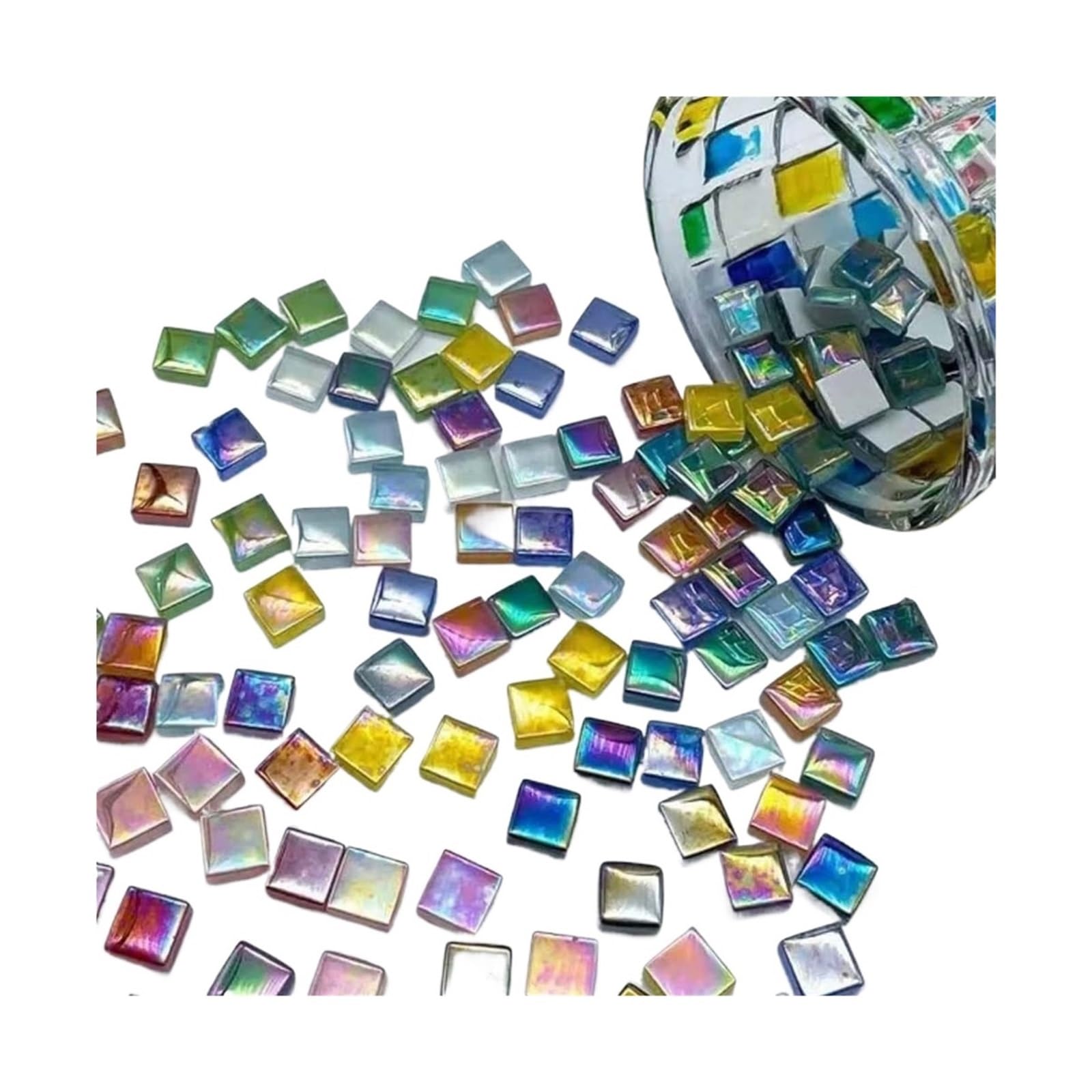 Mosaico de cristal arco iris de 300 piezas para manualidades y proyectos creativos hechos a mano