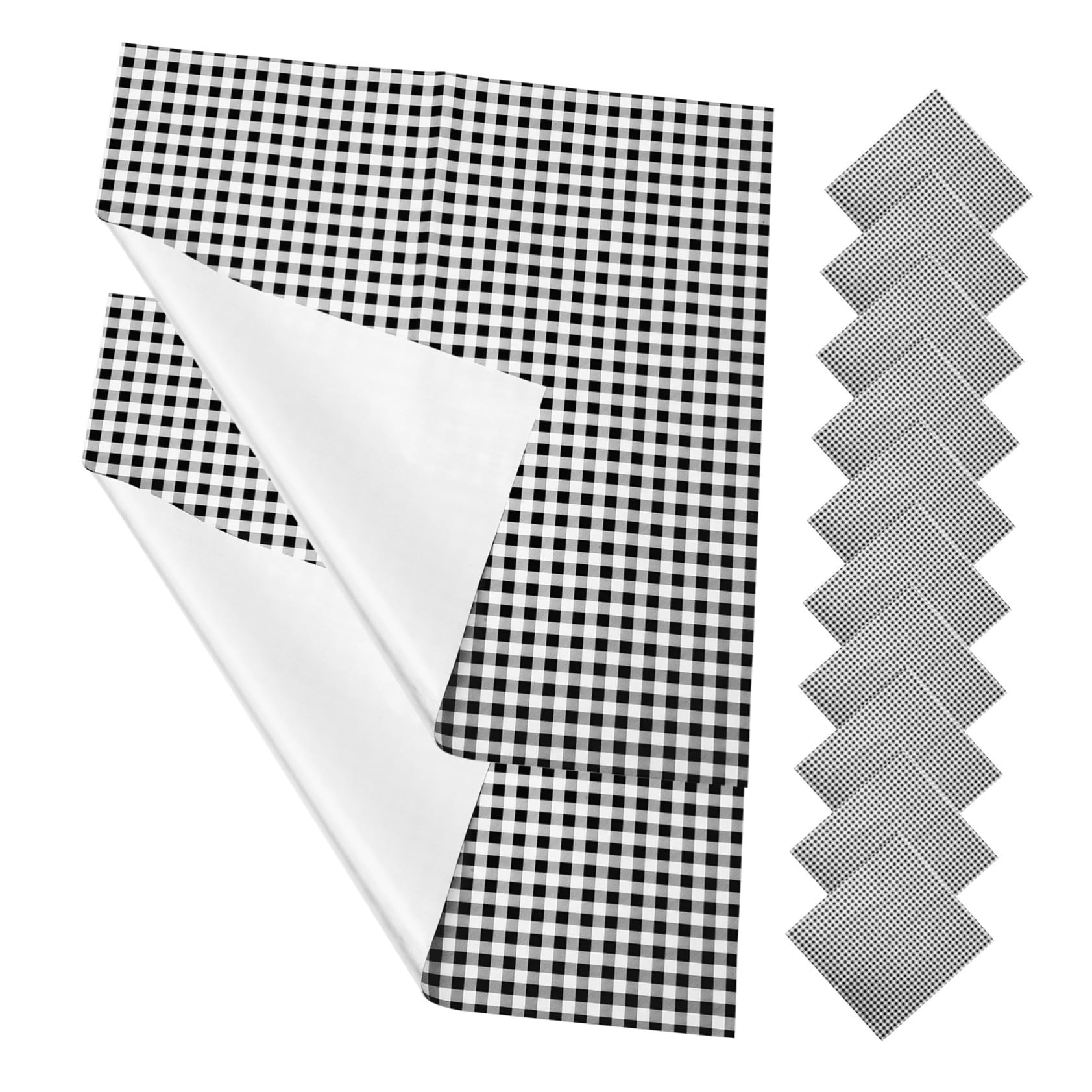 Beavorty Unique Checkered Pattern Plaid Wrapping Paper 58cm Flower Bouquet Wrapping Elegant Paper for Baby Shower