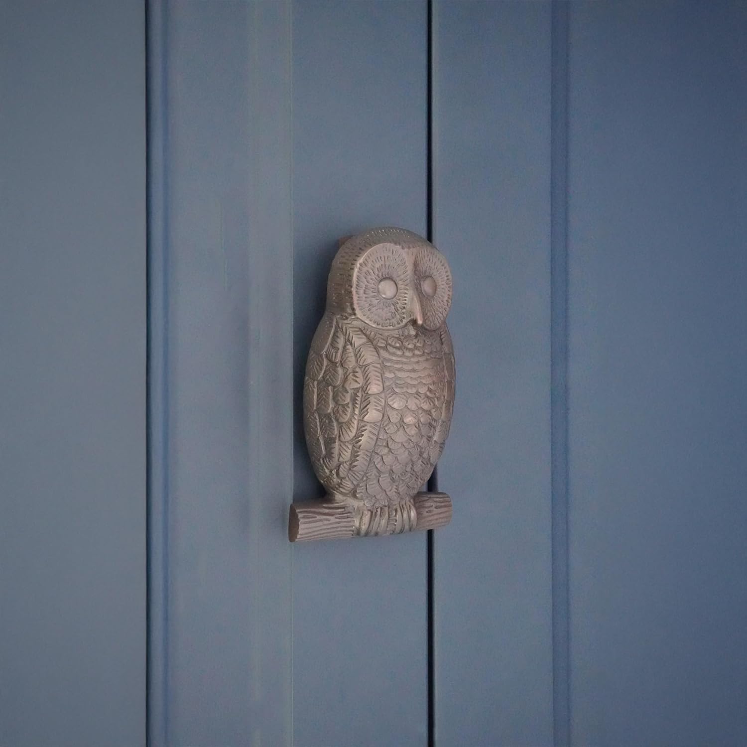 Infinity Decor Solid Brass Owl Shaped Door Knocker in Aged Bronze Finish – Premium Quality Hand Door Knocker for Entrance Front Door Furniture