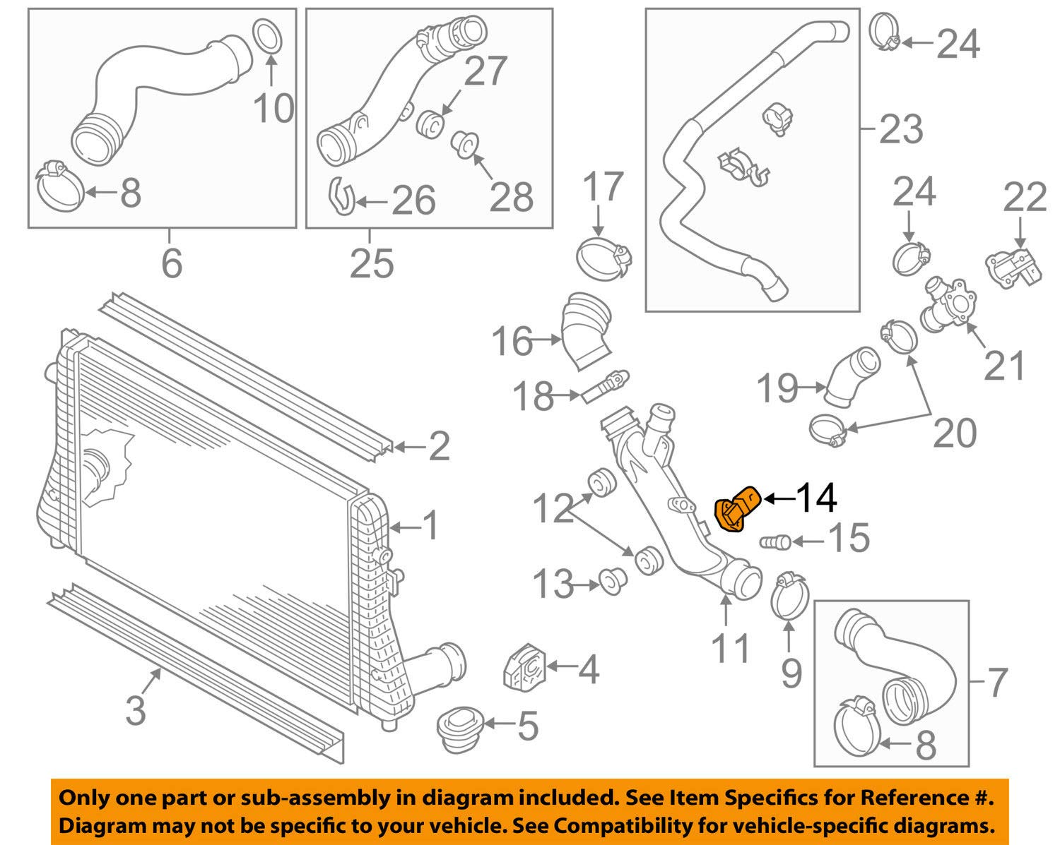 Audi A3 8P Boost Pressure Sensor Thrust Sensor