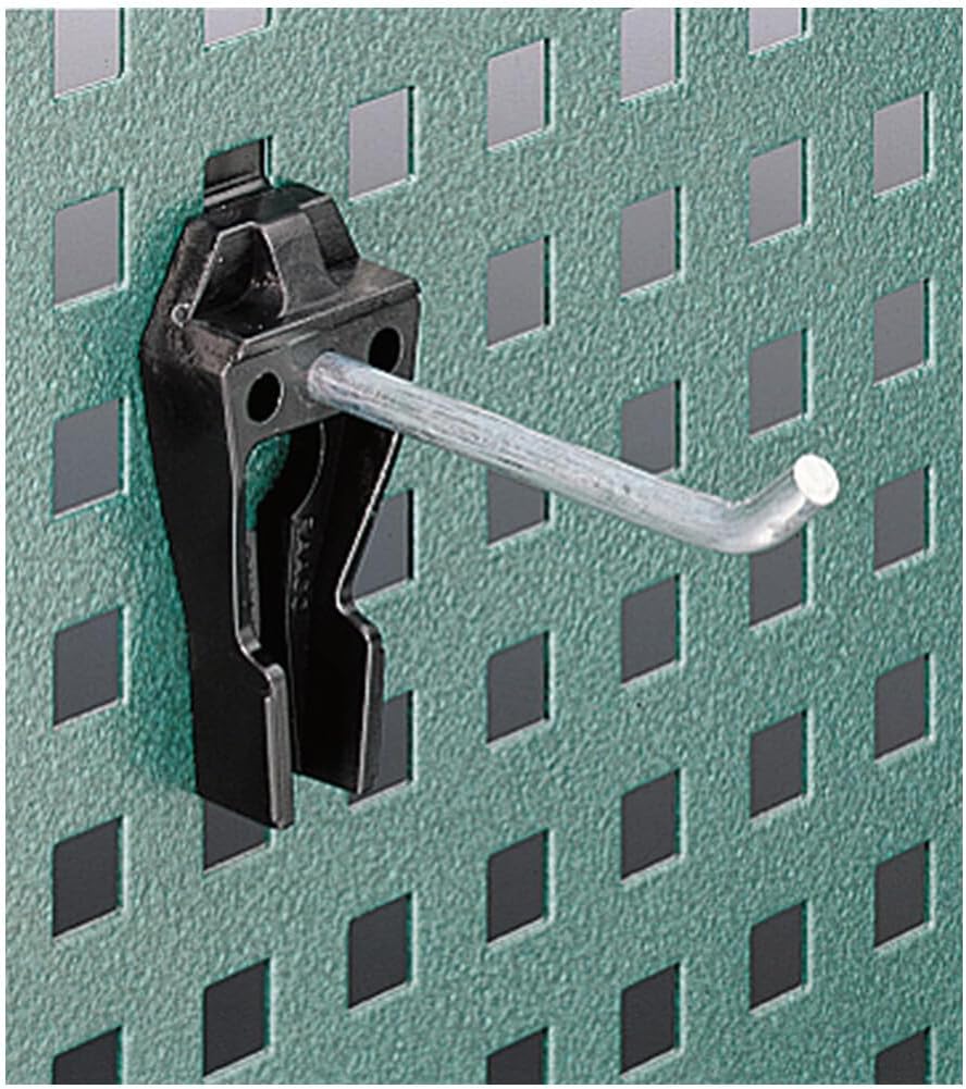 80310030 Single Hook, Size 1, Dimensions 30mm, Use for Perforated Panel No 8002, Mobile Workbench No WB620 and Tool trolleys No 95, 95VA, 98VA, Made in Germany
