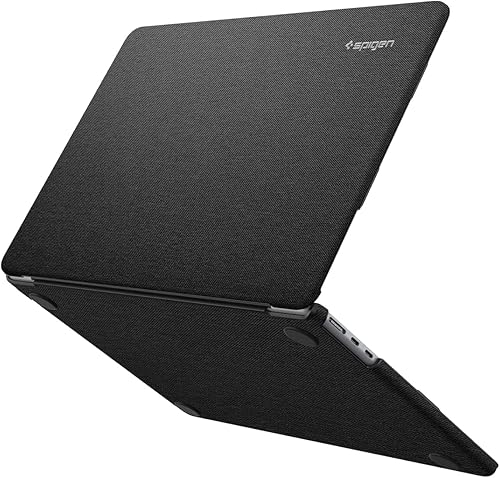 Spigen Urban Fit - Funda diseñada para MacBook Air de 13.6 pulgadas M2 A2681 (2022), color negro