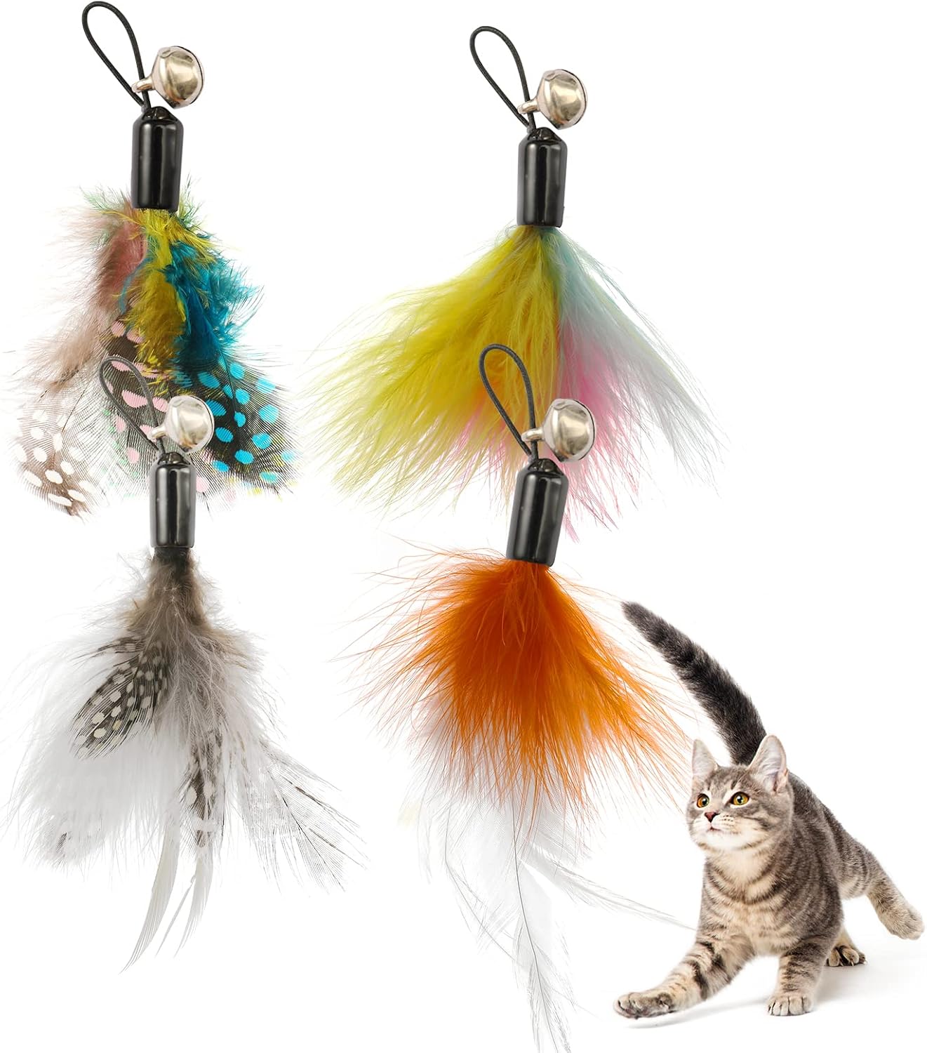 Cat Toy Feather Replacement Cat Wand Refills, Cat Toy