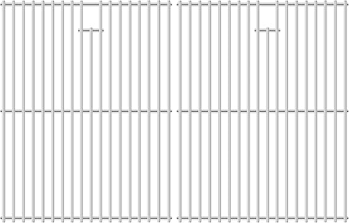 Grimate Piezas de repuesto para rejillas de cocción Nexgrill - 720-0830H, 720-0830D, 720-0783E, 720-0783C, acero inoxidable, 17 ", 2 paquetes