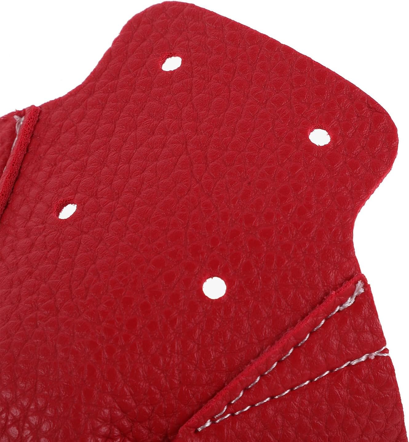 BESPORTBLE 2pcs Red Pu Synthetic Leather Roller Skate Toe Caps Protectors | Ice Skate and Roller Skate Use, Fast-dry Design, Impact Absorption and Abrasion Resistance