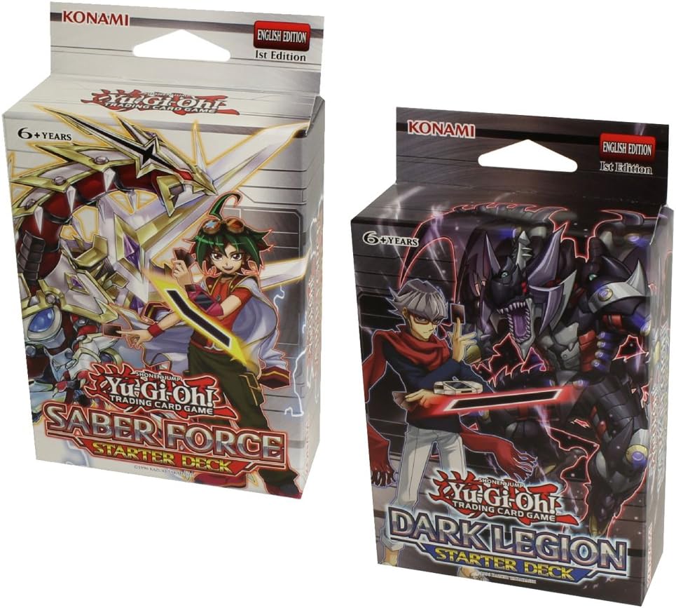 YuGiOh Saber Force & Dark Legion Starter Decks 1st Ed by KOMAMI