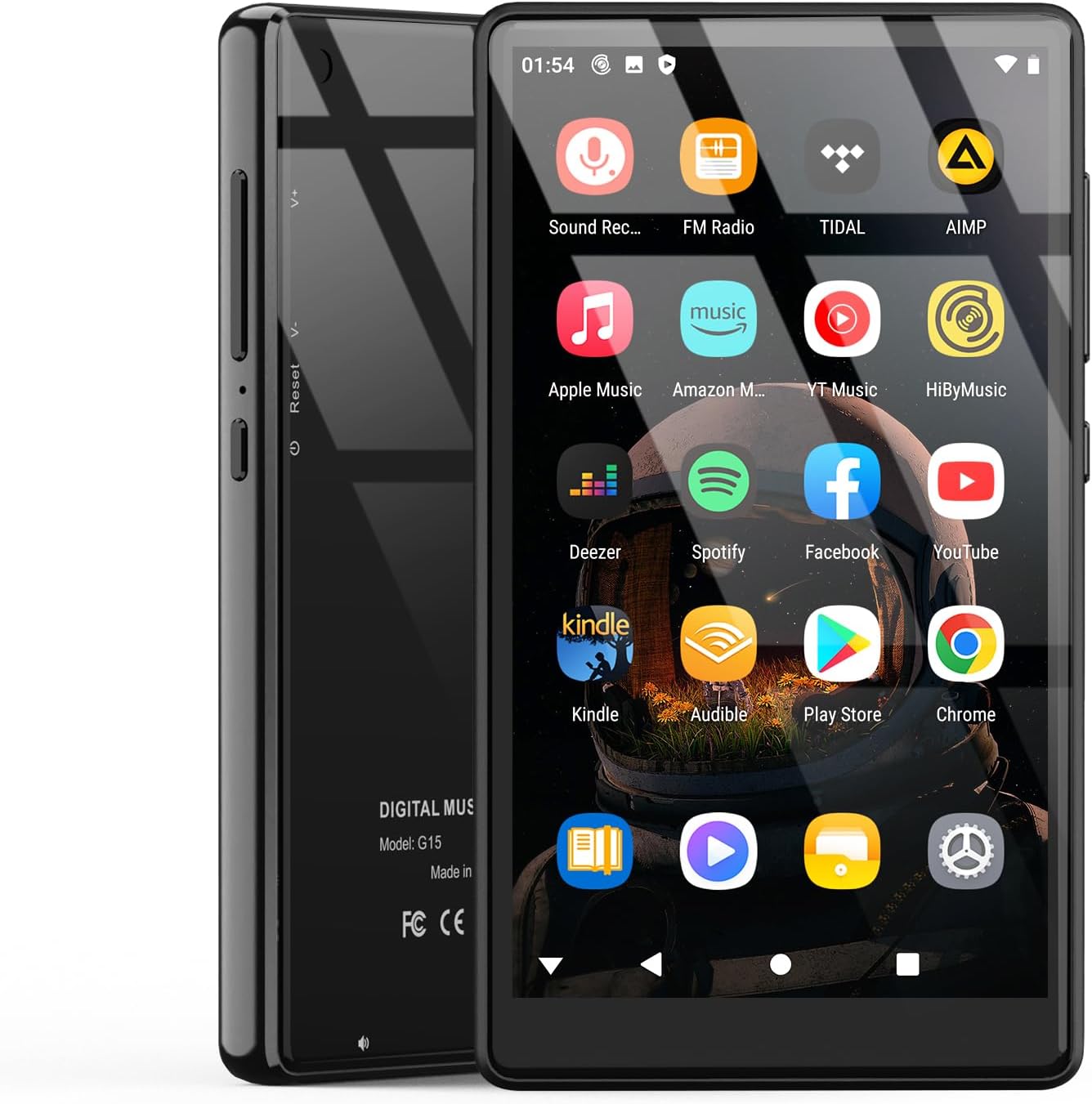 80GB MP3 Player with Bluetooth and WiFi, 5" Android Portable MP4 Player, Kids Player with Speakers, HiFi Sound, Music Player with Spotify, Amazon Music, YouTube, Play Store