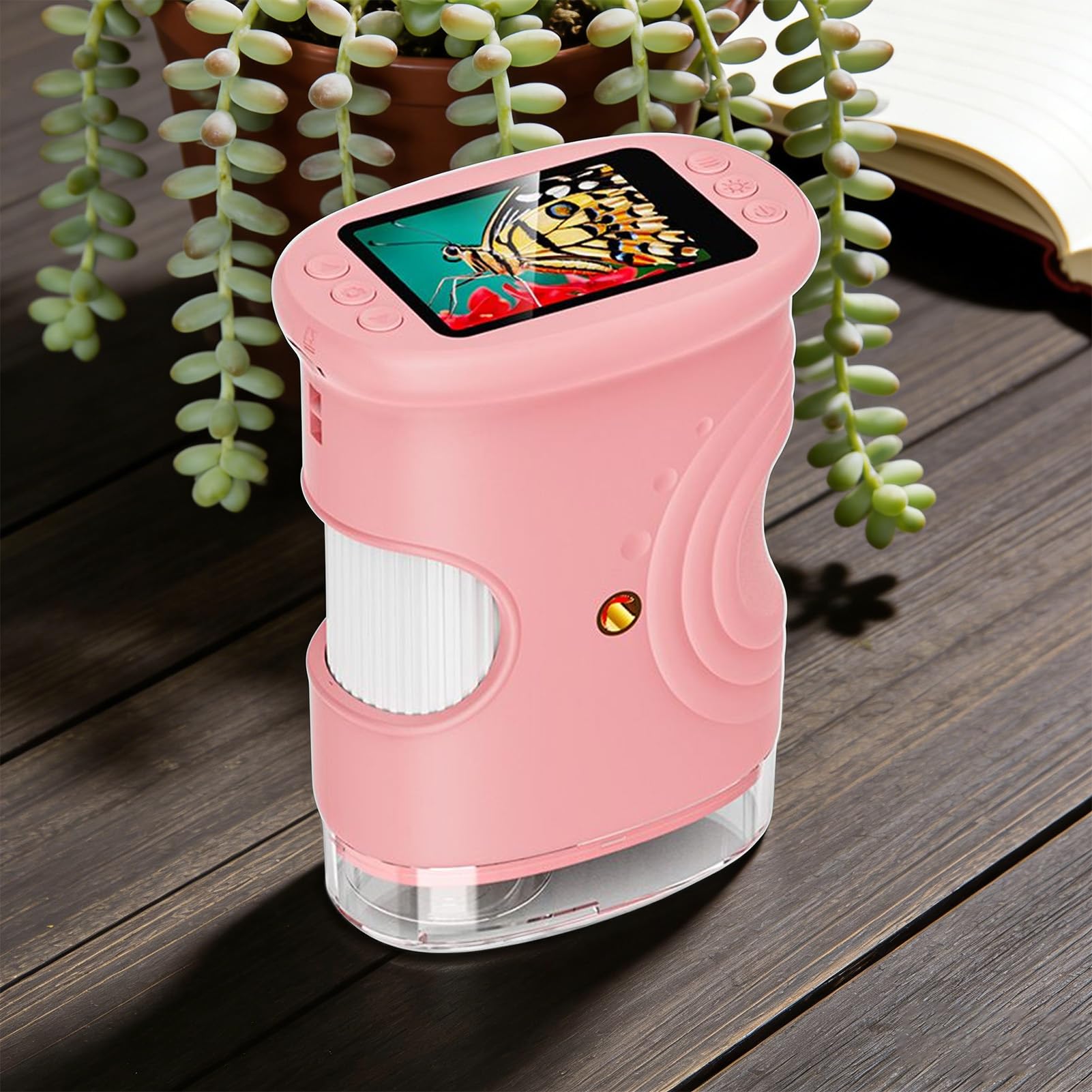 Microscopio Digitale per Bambini Giocattoli Scientifici Educativi | Microscopio Digitale Manuale con Schermo 5 cm Per Ragazzi Casa Laboratorio Esplorazione Natura