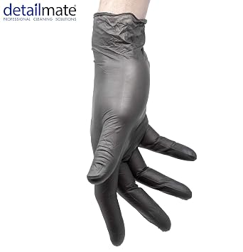 detailmate Set - Menzerna Premium Medium Cut Foam Pad - 150 mm - Yellow + 2x Nitrile protective gloves