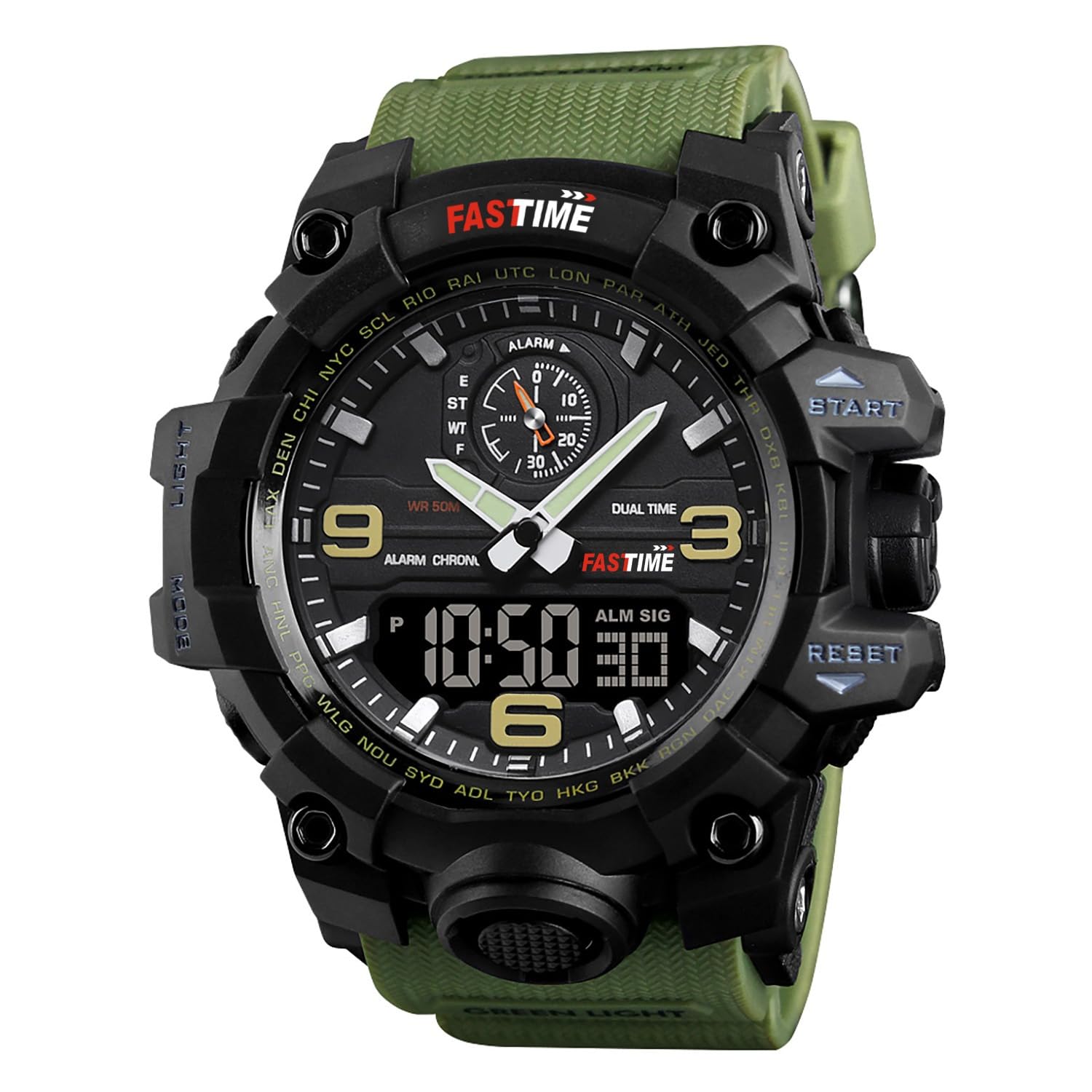 FASTTIME Military Style Digital Watch for Men, Daiwa, Hunting and Outdoor Sports (B0D2P6JMQL) Amazon Price History, Amazon Price Tracker