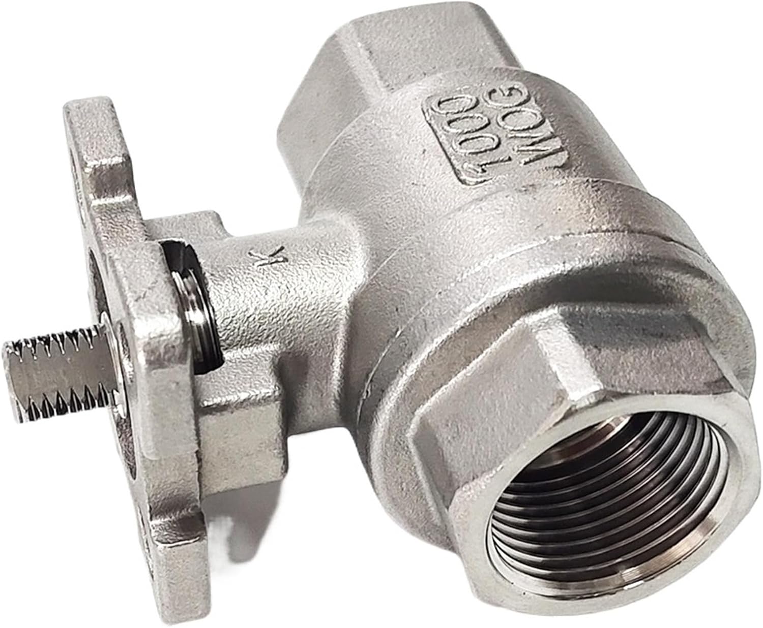 3/4" Full port Stainless Ball valve 2 way high pressure for water oil gas ISO5211 stainless for electric actuator(BSP thread)