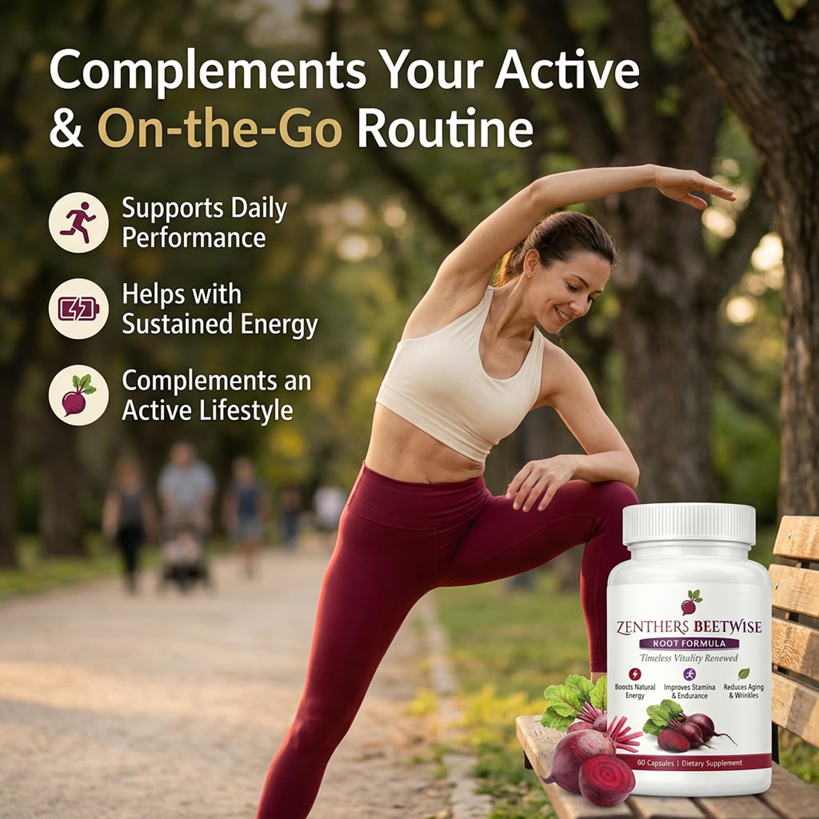 Beetwise By Zenther,Zenthers Beetwise Cold Pressed 400Mg,Natural Energy Support, Vegan-Friendly,Non-GMO-60 Capsules — Amazon image 4