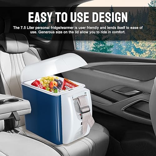 Miniatura 9 de CAYNEL Termoeléctrico personal de 12 V, 7.5 cuartos de galón, capacidad de 7.5 litros, calentador eléctrico portátil con 12 V CC, refrigerador