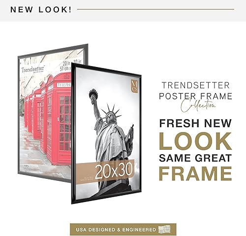 Miniatura 2 de Cuadro para póster de MCS Trendsetter, negro, 20 x 30 pulgadas, individual