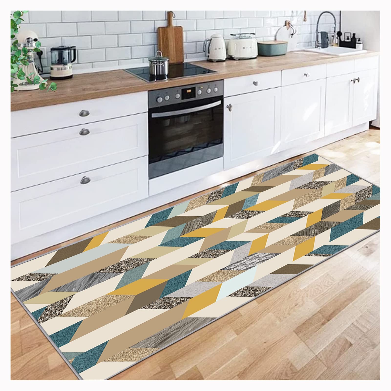Alfombra larga para pasillo y cocina transitable 1#