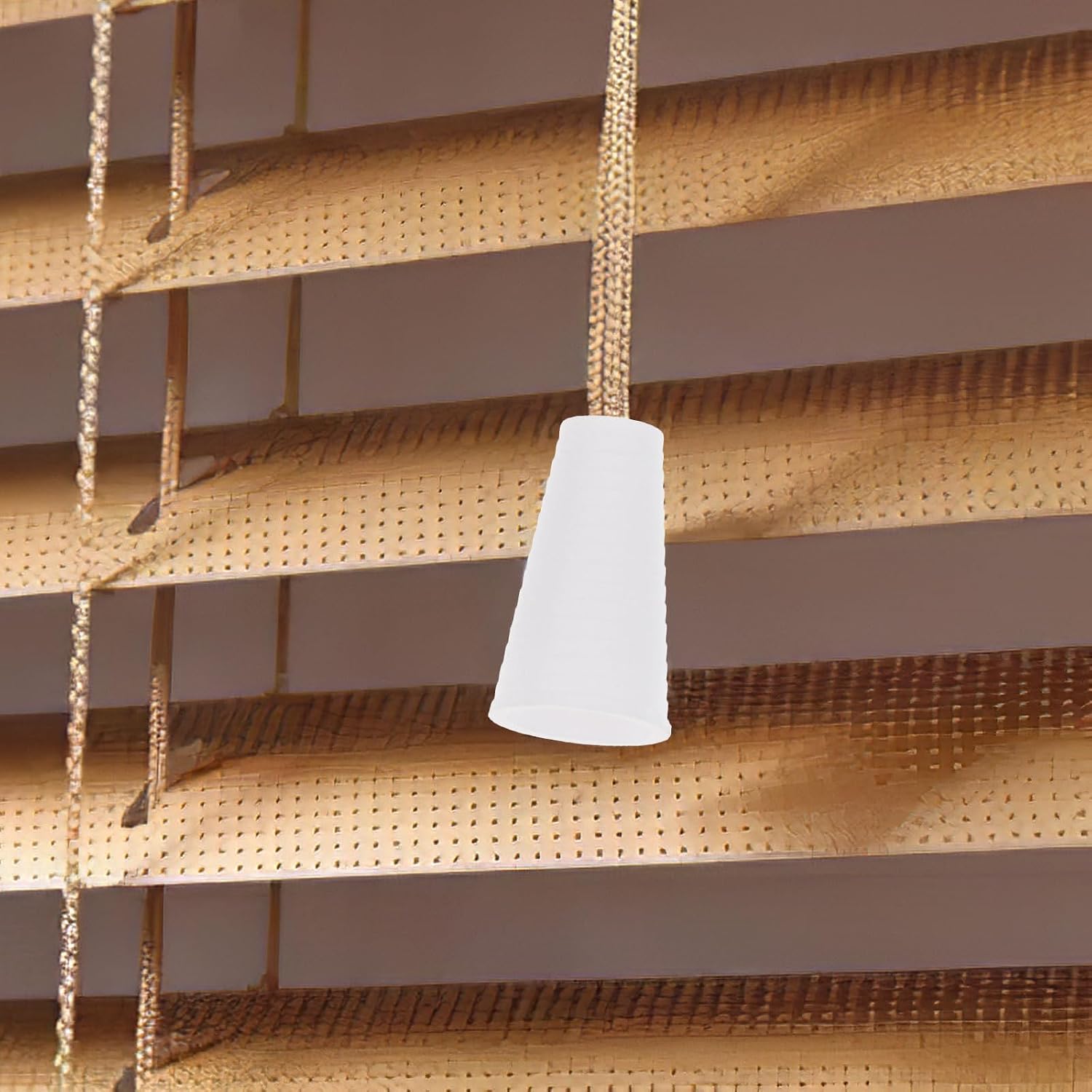 30Pcs Pull End for Window Blind Cord Knobs, Plastic Cord Tassel Drops Pull End for Blinds or Shades Pendant (White)