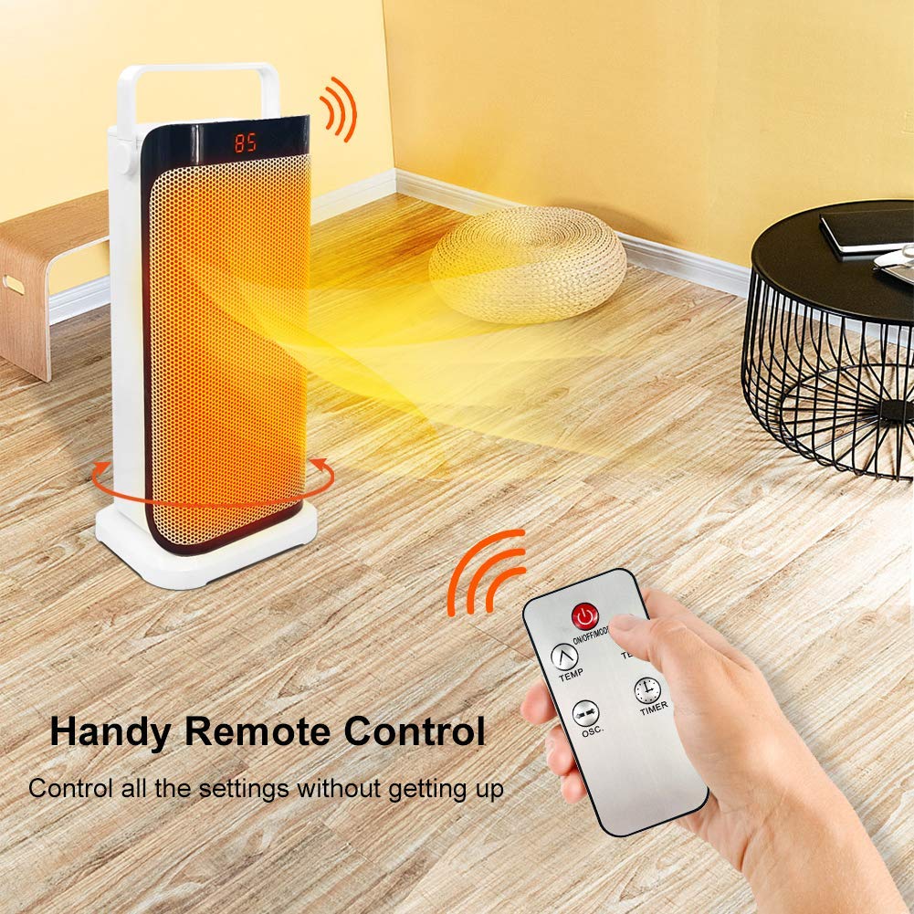 Patio Tower Heaters Electric with Remote Oscillating Portable Large