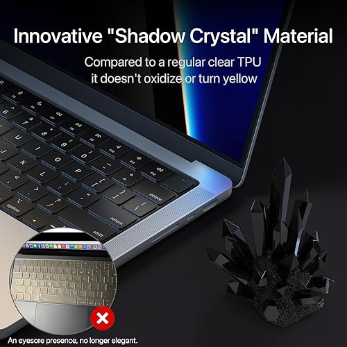 Miniatura 3 de Protección de teclado premium Soonjet, cubierta ultra delgada para teclado para 2025 2024 2023 2022 2021 M5M4M3M2M1 ProMax MacBook Pro 1416, M4-M2