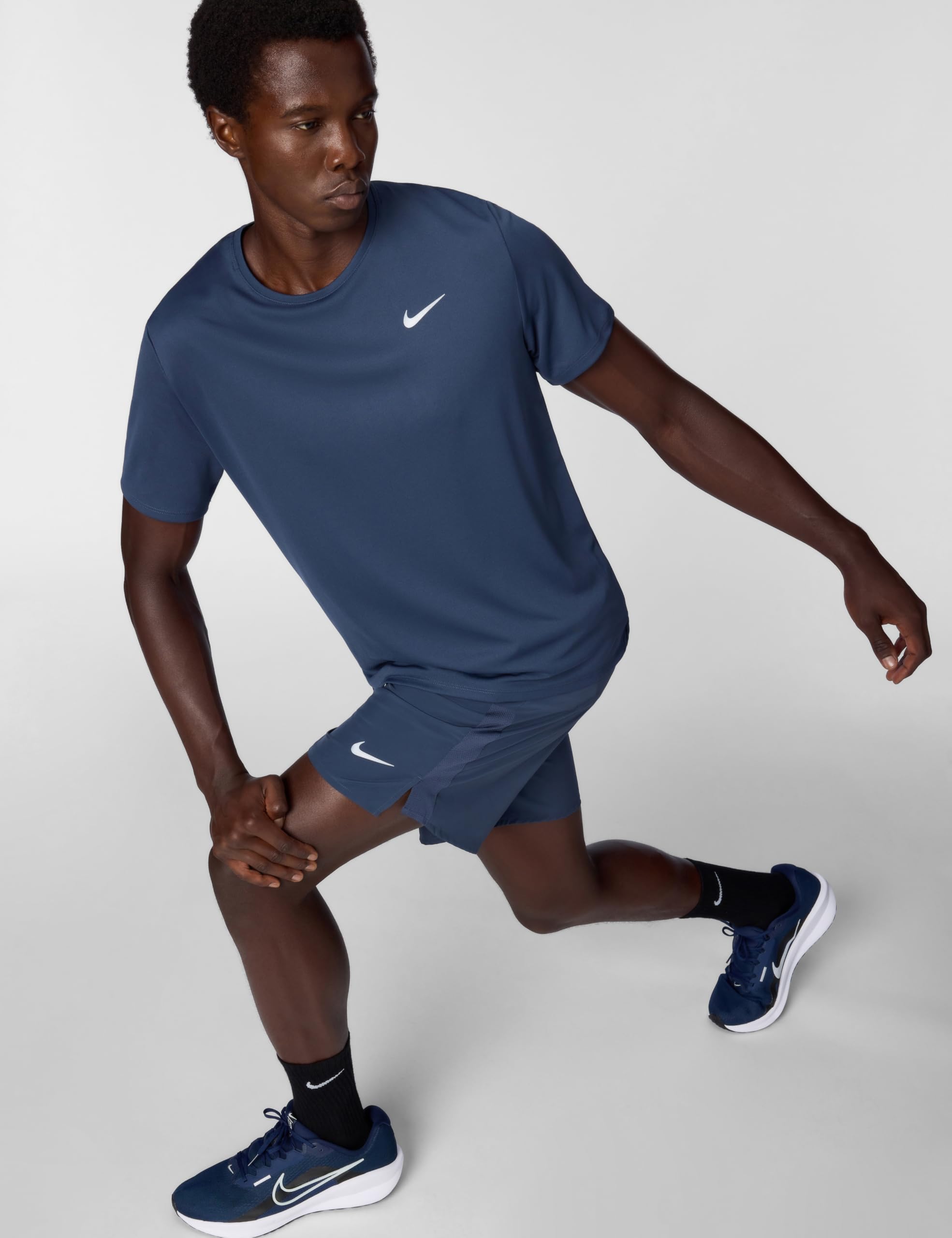 Nike Challenger Pantalón Corto De Running Dri-Fit De 18 Cm con Malla Interior - Hombre, Thunder Blue/Reflective Silv, DV9359-437, S