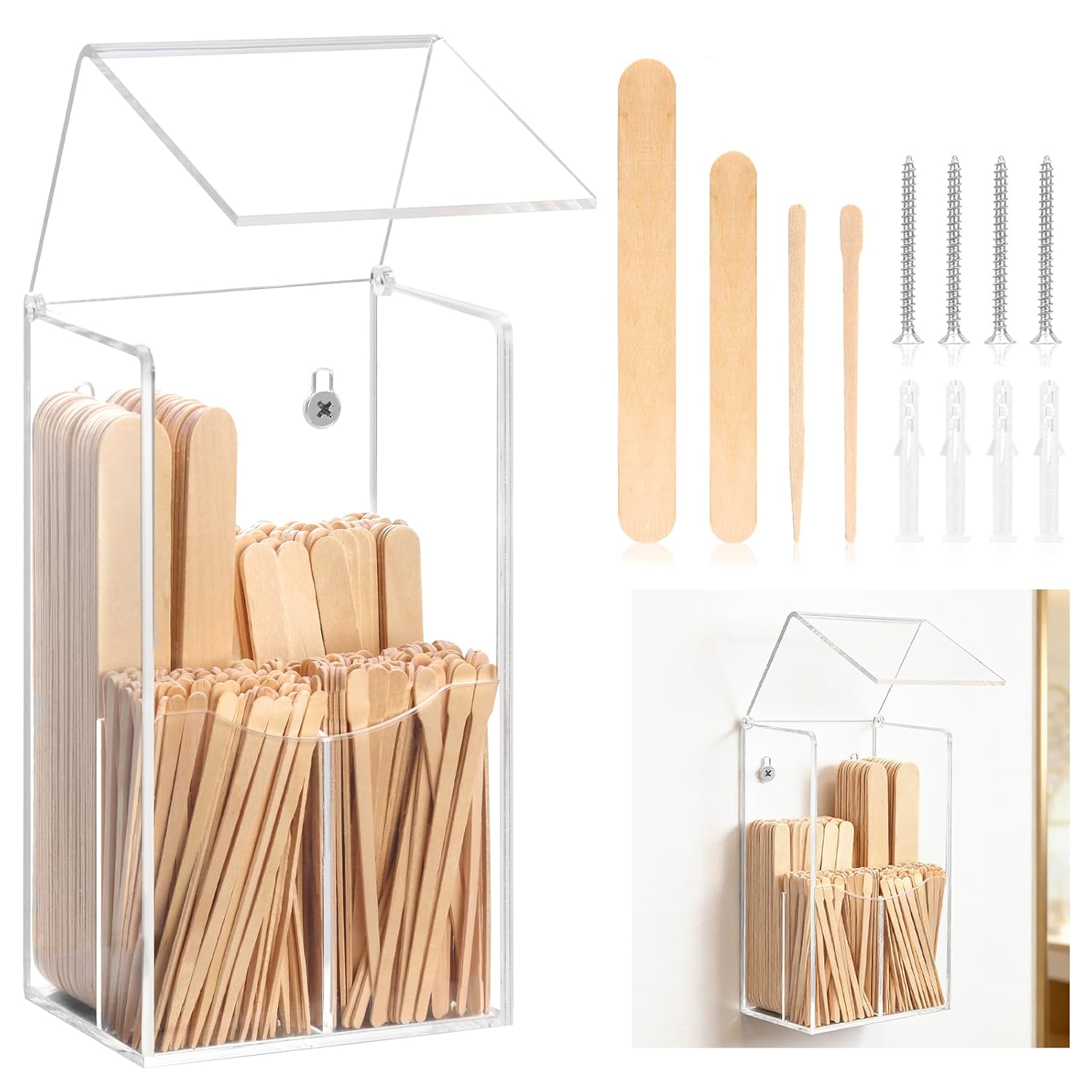 WoodCraft Waxing Sticks - Assorted Sizes for Body & Face
