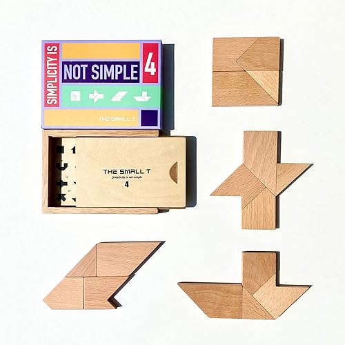 Tangram - Rompecabezas para adultos - Adolescentes - Niños de 7 años en adelante I Deluxe Japanese Crayon Puzzle Box Design I Wooden Brain Teasers,