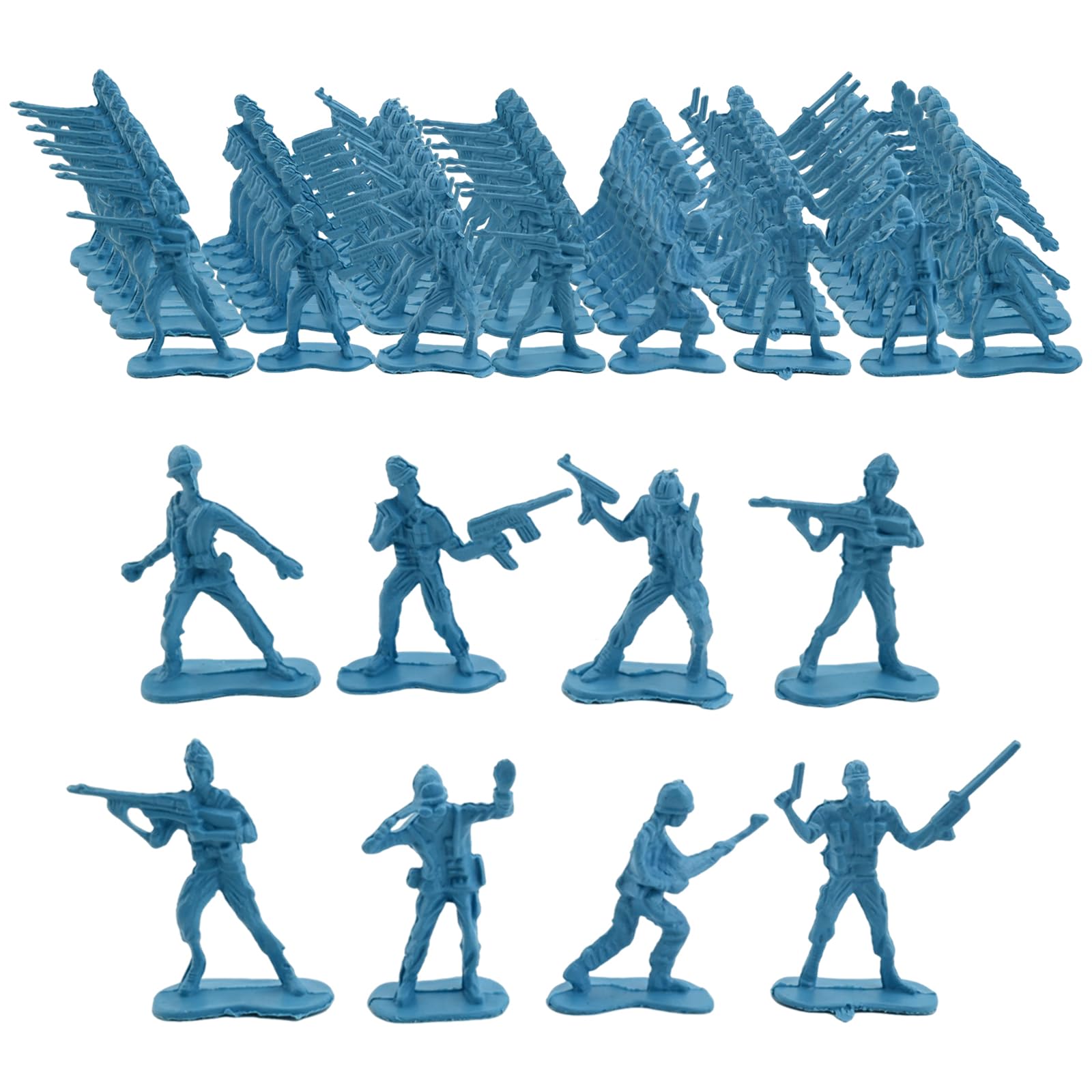 Set Di 100 Soldatini Medievali 5cm – Mini Figure Esercito In Plastica, Giocattoli Militari Per Bambini, Regalo Compleanno