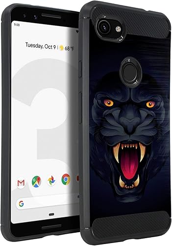 Miniatura 16 de CasesOnDeck - Funda compatible con Google Pixel 3A XL (2019) - Funda con diseño de TPU con patrón pictórico, flexible, delgada y elegante (casete