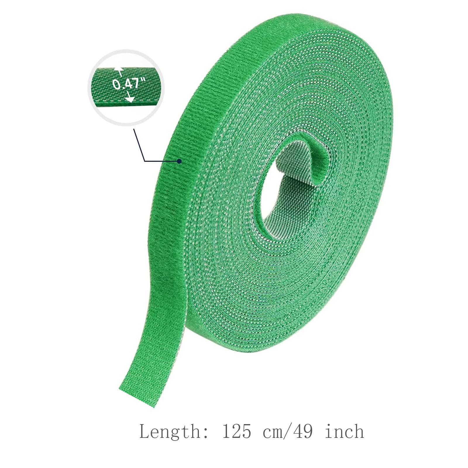 Lot De 50 Attaches Pour Plantes En Nylon Vert - Longueur 19 Cm - Avec Motifs Feuilles - Pour Tomates, Vignes, Fleurs