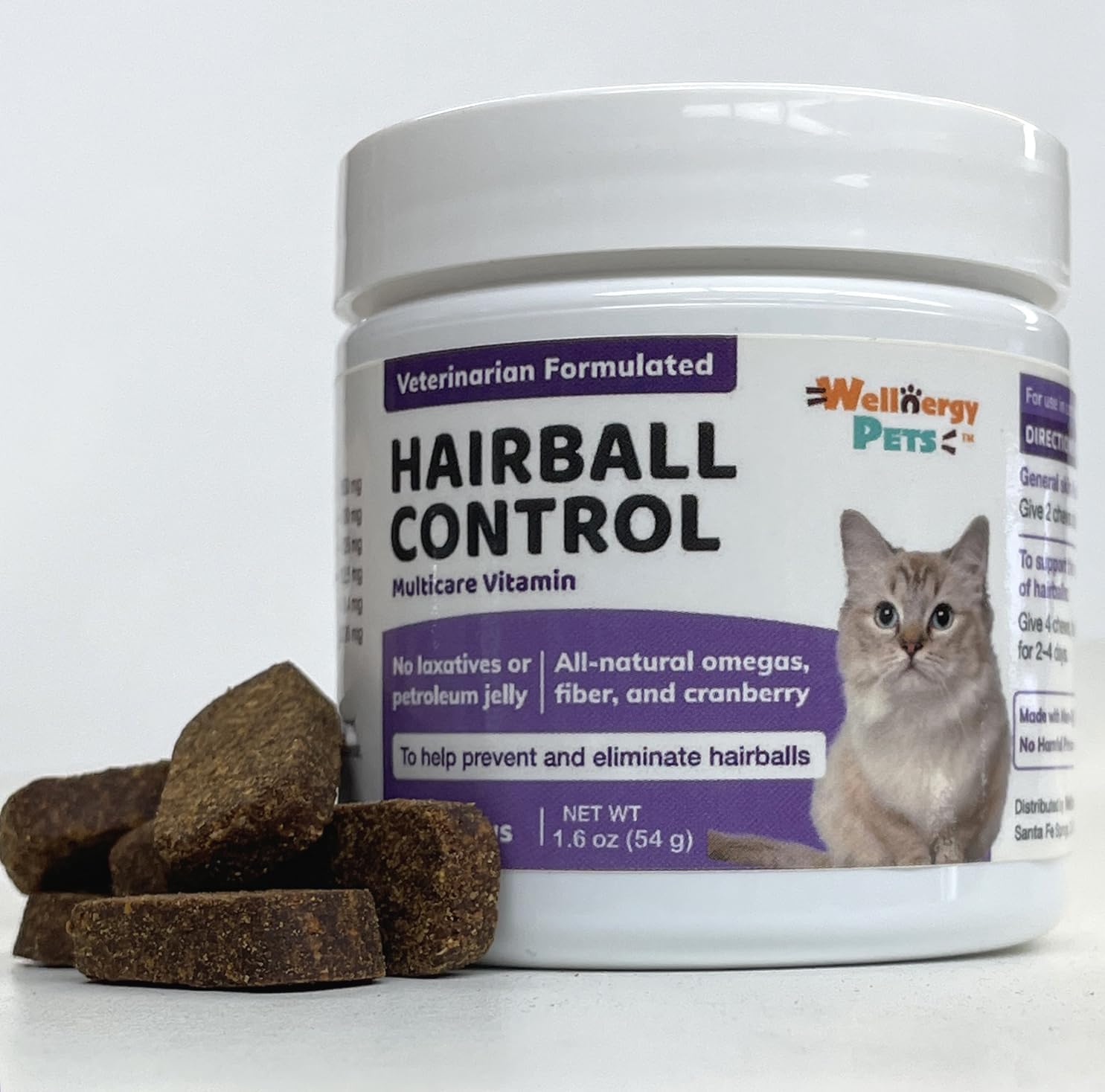 Cat Hairball Control Supplement for digestive health