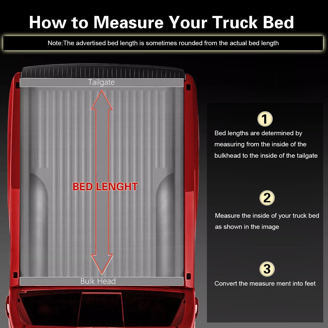 Hard Tri-Fold Tonneau Cover Compatible with 2016-2023 Toyota Tacoma 5ft Bed (60") – Heavy Duty Aluminum & Fiberglass, Weatherproof, No-Drill Installation, 400 lbs Capacity
