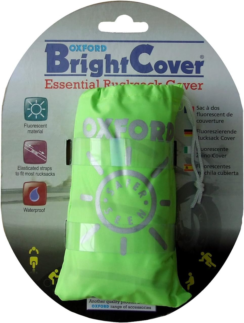 OXFORD BRIGHT COVER HIGH VISIBILITY REFLECTIVE BACKPACK/RUCKSACK COVER ...