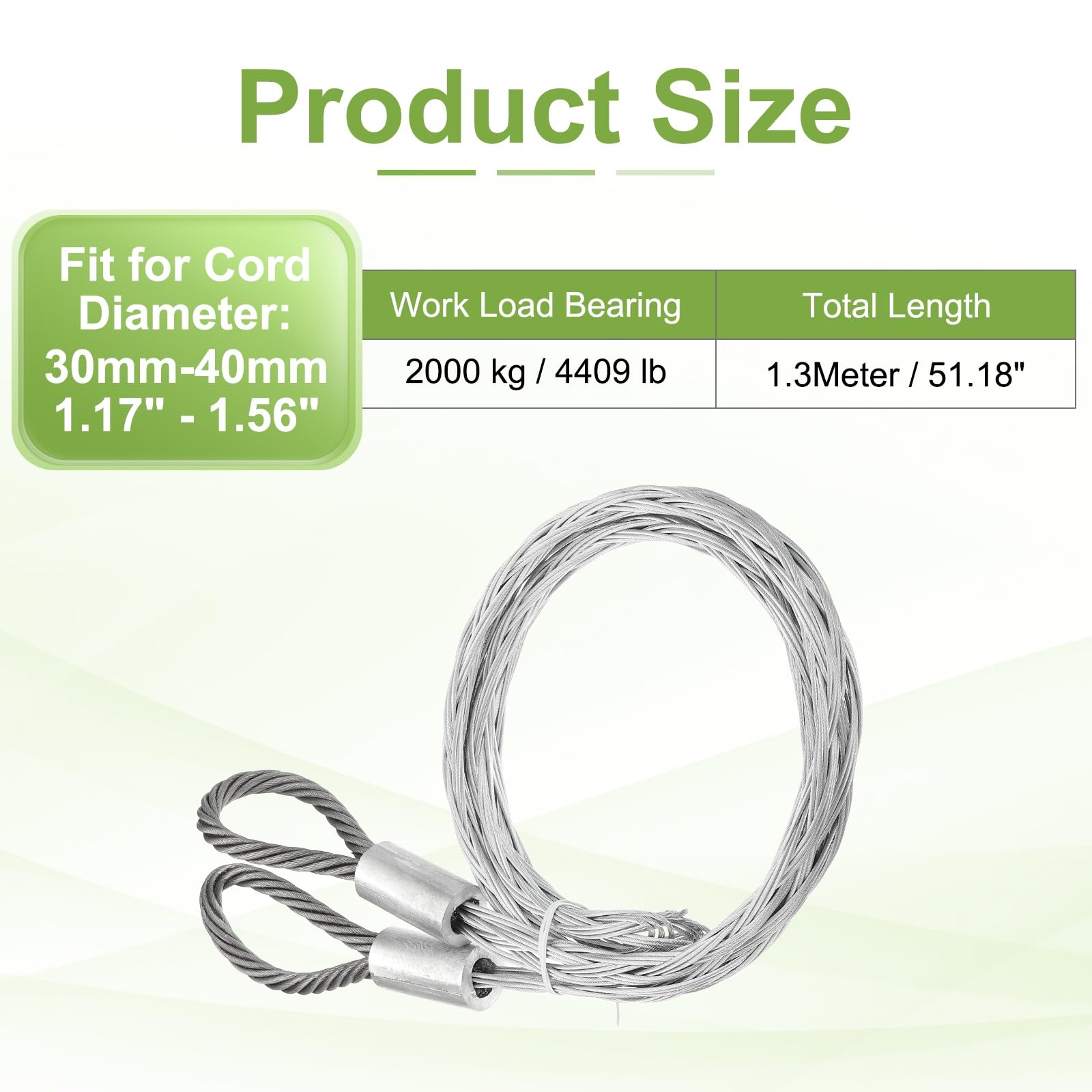 PATIKIL Cable Pulling Grip for 30-40mm (1.17"-1.56") OD Cord - Image 2