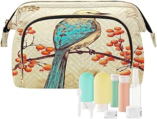 Kigai Beautiful Forest Bird Makeup Bag Cosmet...