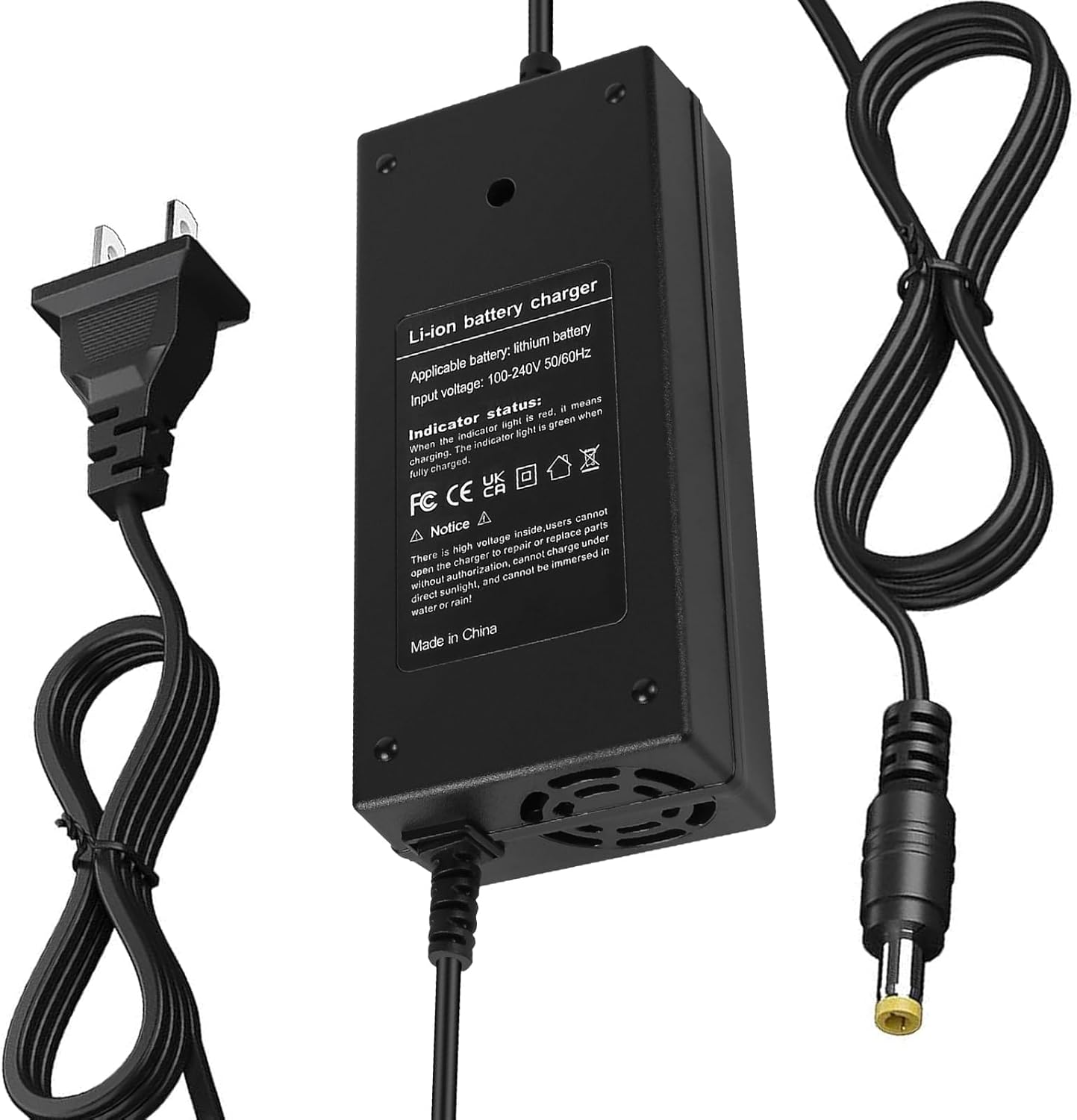42V 2A for Hiboy Electric Scooter Charger – Compatible with Hiboy S2 Pro, S2 Lite, S2, KS4, KS4 Pro, NEX, NEX3, NEX5, Max, Max3, Max V2 with 36V Lithium Battery, Kidzone Bumper Car