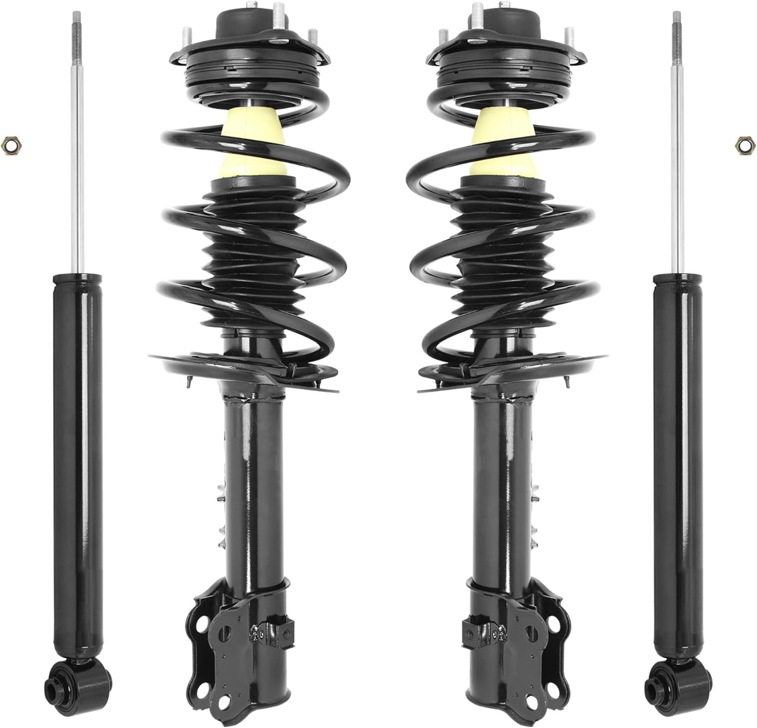 Unity Automotive 4-11745-259910-001 Front and Rear Replacement Complete Strut Assembly Shock Kit Fits 2010-2016 Hyundai Tucson
