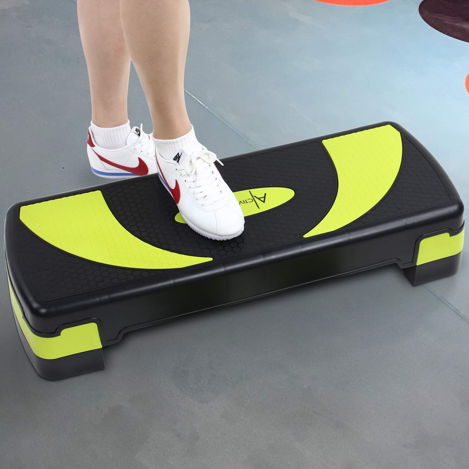 Aerobic Stepper für zuhause, Steppbrett, 3 einstellbare Höhen(10cm/15cm/20cm), Geeignet für den Heim und Bürogebrauch
