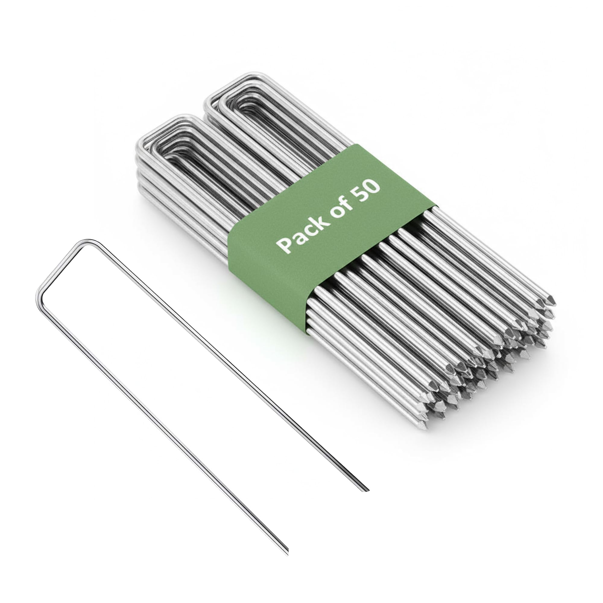 GARDENIX Weed Control Ground Pegs, Pack of 50, Perfect for Garden Fleece, Tent or as Ground Anchor, Garden Ground Anchor as Weed Films, Pegs for Camping, Lawn Grid, Ground Spikes