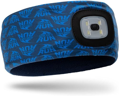 Gone For a Run Gorros y diademas reversibles con forro polar de rendimiento para correr  3 modos de luz