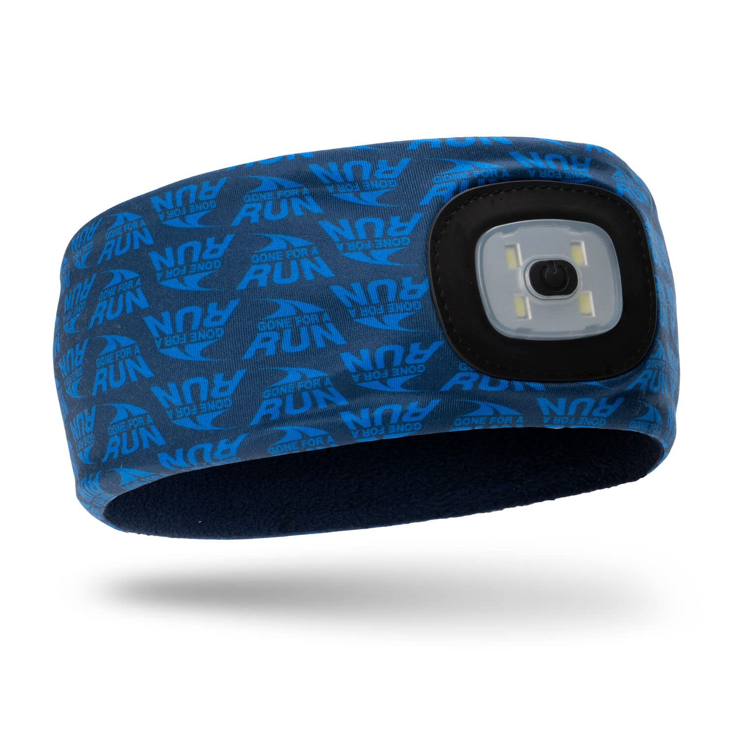 Running LED Performance Fleece-Lined Reversible Headband | 3 Light Modes | Gone For a Run